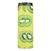 Kiwi's naadloos patroon, achtergrond met kiwi's thermosbeker (Achterkant)