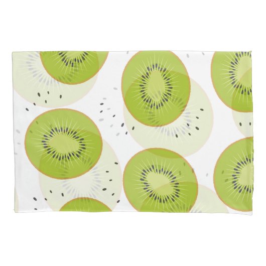 Kiwi's plakjes, naadloze illustratie. kussensloop (Voorkant)