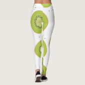 Kiwi's plakjes, naadloze illustratie. leggings (Achterkant)
