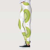 Kiwi's plakjes, naadloze illustratie. leggings (Links)