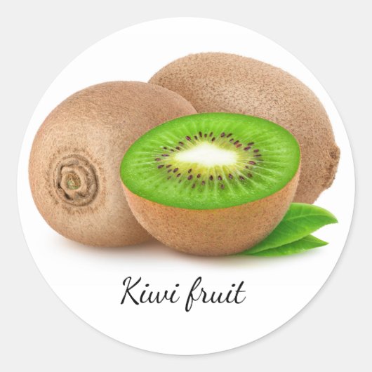 Kiwi's Ronde Sticker (Voorkant)