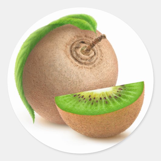 Kiwi's Ronde Sticker (Voorkant)