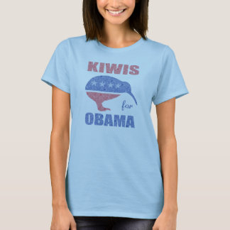 Kiwis voor Obama Womens Nieuw-Zeeland Shirt