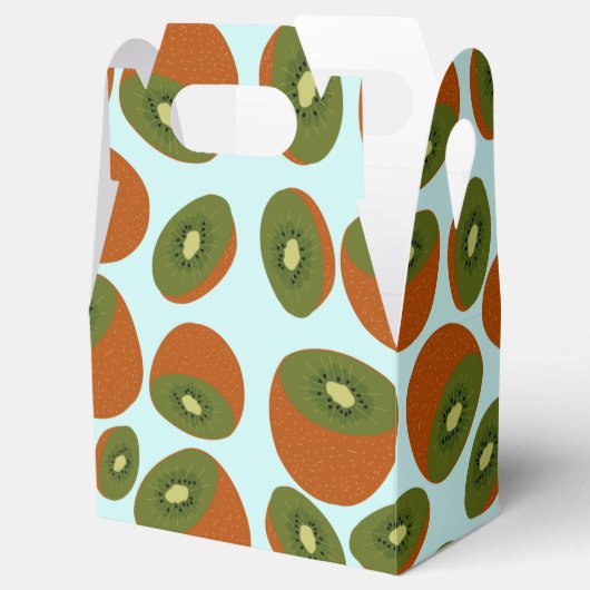 Kiwivruchten Pattern Bedankdoosjes (Geopend)