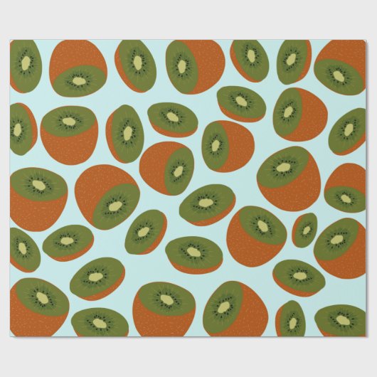 Kiwivruchten Pattern Cadeaupapier (Vlak)
