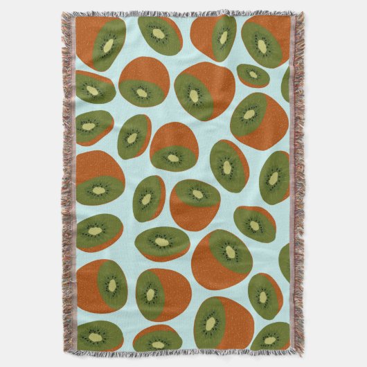 Kiwivruchten Pattern Deken (Voorkant Verticaal)