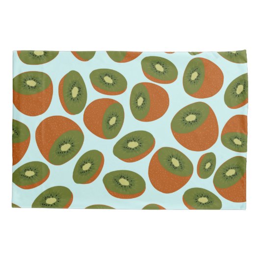 Kiwivruchten Pattern Kussensloop (Achterkant-Links)