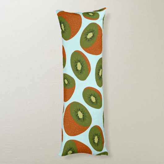 Kiwivruchten Pattern Lichaamskussen (Achterkant (Verticaal))