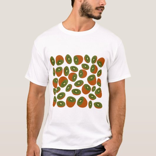 Kiwivruchten Pattern T-shirt (Voorkant)