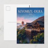 Kiyomizu-dera Tempel Japan Briefkaart (Voorkant / Achterkant)