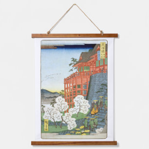 Kiyomizu-dera Tempel, Kyoto, Hiroshige Hangend Wandkleed