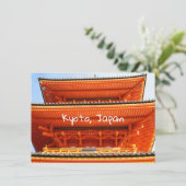 Kiyomizu-dera tempel, Kyoto, Japan Kaart (Staand voorkant)