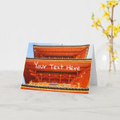  Kiyomizu-dera tempel, Kyoto, Japan Kaart (Gele Bloem)