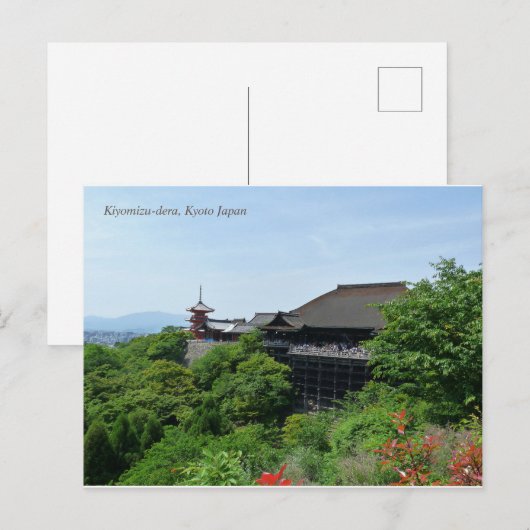 Kiyomizu-dera Temple Kyoto Japan Briefkaart (Voorkant / Achterkant)