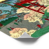 Kiyomizu Hall en Shinobazu Pond bij Ueno Poster (Hoek)