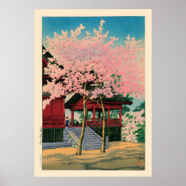 Kiyomizu Hall Ueno door Kawase Hasui Poster