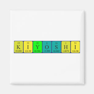 Kiyoshi periodieke tabelnaam magnet