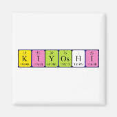 Kiyoshi periodieke tabelnaam magnet (Voorkant)