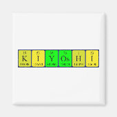 Kiyoshi periodieke tabelnaam magnet (Voorkant)