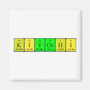 Kiyoshi periodieke tabelnaam magnet