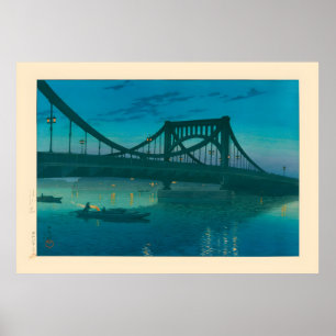 Kiyosu Bridge door Kawase Hasui Poster