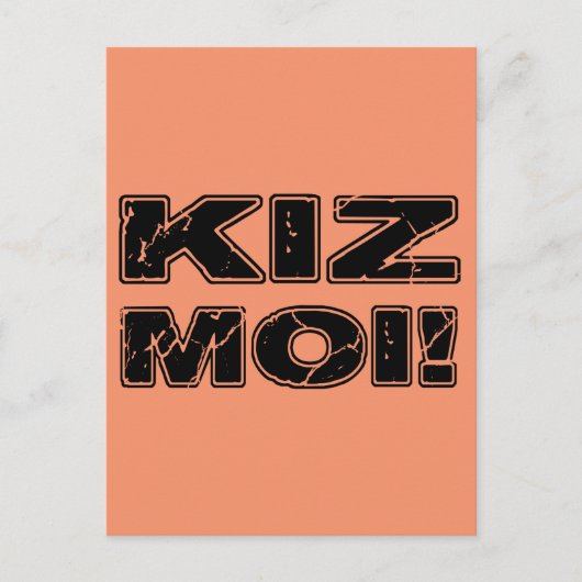 Kiz Moi. Kizomba French Briefkaart (Voorkant)