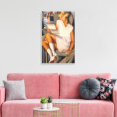 Kizette en Roos | Tamara de Lempicka | Canvas Afdruk (Insitu (Woonkamer))