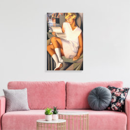 Kizette en Roos | Tamara de Lempicka | Canvas Afdruk