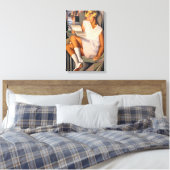 Kizette en Roos | Tamara de Lempicka | Canvas Afdruk (Insitu (Slaapkamer))
