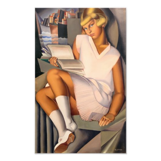 Kizette en Roos | Tamara de Lempicka | Foto Afdruk (Voorkant)