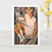 Kizette en Roos | Tamara de Lempicka | Kaart (Gele Bloem)