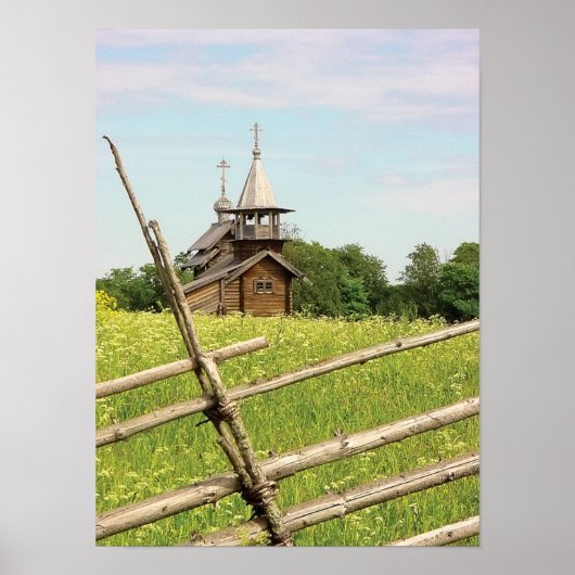 Kizhi Island Church Poster (Voorkant)