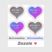Kizomba danshart Custom-Cut Vinyl Sticker (Vel)