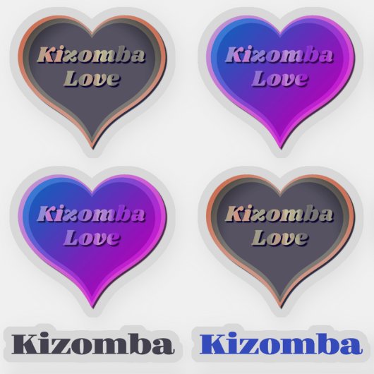 Kizomba danshart Custom-Cut Vinyl Sticker