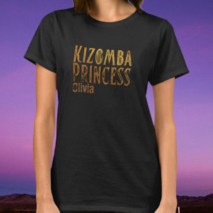 Kizomba prinses goudgeel t-shirt