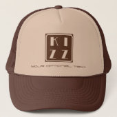Kizz Kizomba Dance logo Cappie bruin Pet (Voorkant)
