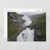 Kjosfossen waterval, Flåm, Noorwegen Briefkaart (Voorkant / Achterkant)