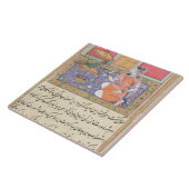 Kjujista, de vrouw van Merchant, die met een Parro Tegeltje (Zijkant)