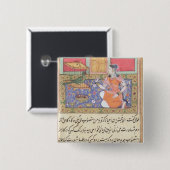 Kjujista, de vrouw van Merchant, die met een Parro Vierkante Button 5,1 Cm (Voorkant /achterkant)