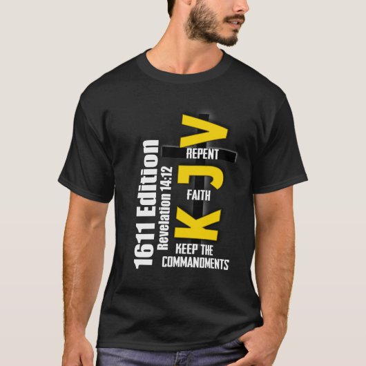 KJV 1611 Bijbel met apocrypha Israëliëtische kledi T-shirt (Voorkant)