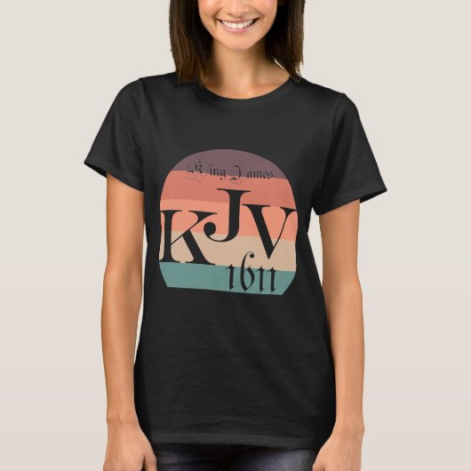 Kjv 1611 King James Bible Christelijk T-shirt (Voorkant)