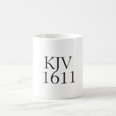 KJV AV 1611 Zwart Typografie Koffiemok (Center)