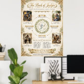 KJV Bijbel-De 12 Rechters van Israël Poster (Thuiskantoor)