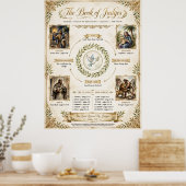 KJV Bijbel-De 12 Rechters van Israël Poster (Keuken)