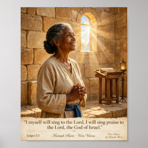 KJV Bijbel-Deborah Lied Rechters 5:3 Poster