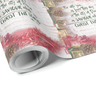 KJV Bijbelse kerst Cadeaupapier