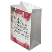 KJV Bijbelse kerst Medium Cadeauzakje (Voorkant Gekanteld)