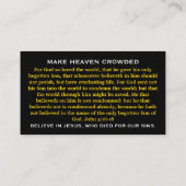 KJV Christelijk Store QR code zwart goud Visitekaartje (Achterkant)