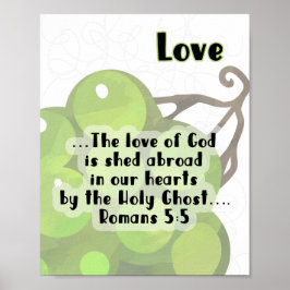 KJV Fruit of the Spirit Poster - Love