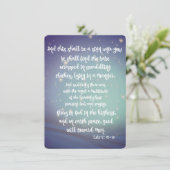 KJV Glorie aan God Kerstmis Feestdagenkaart (Staand voorkant)